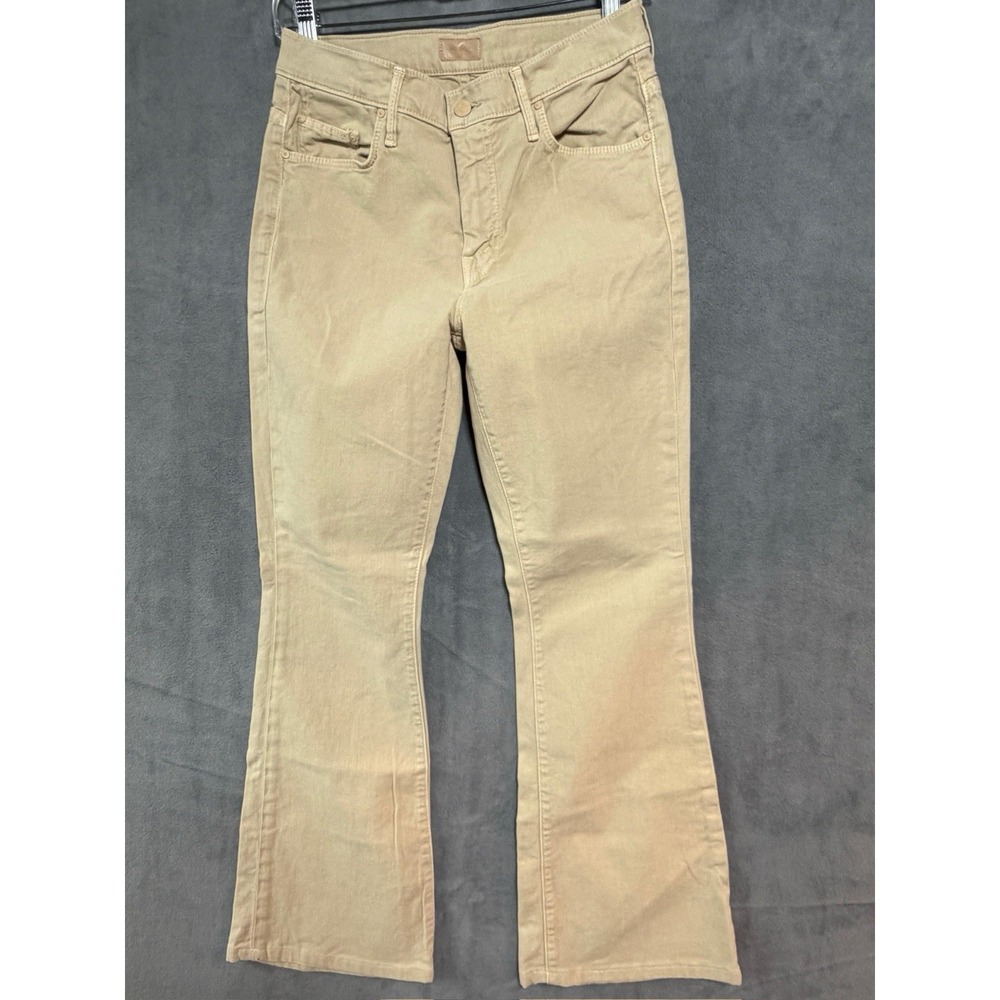 Mother The Weekender Jeans Flare Chalk It Up Marzipan 29 Made USA Stretch Pants